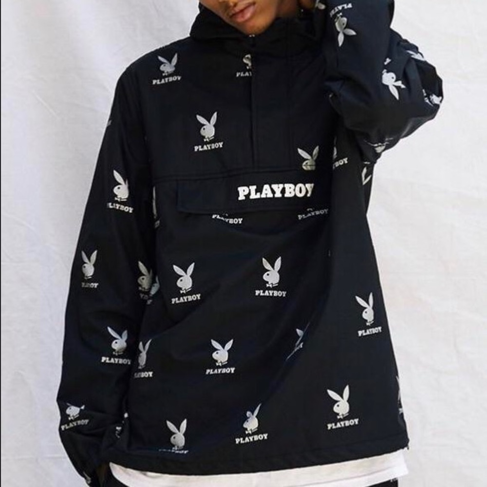 Playboy x PacSun Reflective All Over Logo Anorak